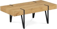 Stůl konferenční, 110x60x42, MDF divoký dub, kov černá matná AHG-233 OAK